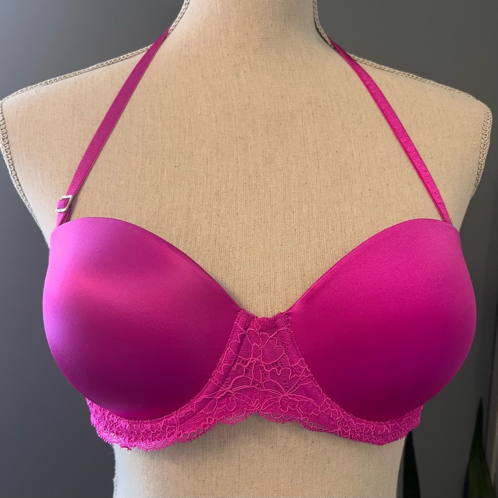 Victoria’s Secret PINK Elegant Multi Way Convertible Strapless Push Up Bra 36B